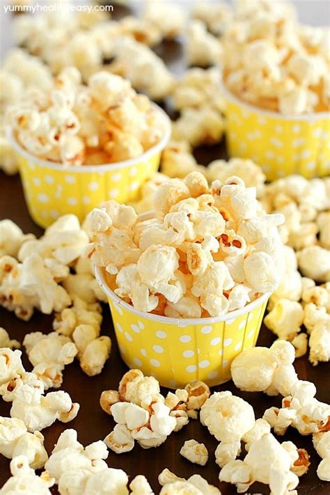 Easy Homemade Kettle Corn + More Popcorn Recipes! - Yummy Healthy Easy