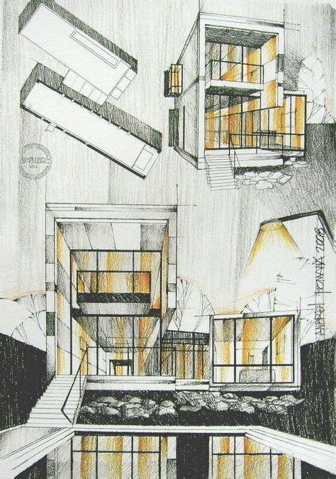 Pin oleh Denong falman di [ Sketsa ] Sketsa Arsitektur (Dengan gambar) | Sketsa arsitektur ...