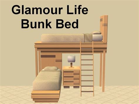 Mod The Sims - Glamor Life Bunk Bed | Sims 4 loft, Sims 4 beds, Bed sims 4