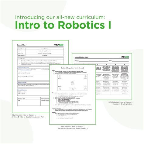 Curriculum - Intro to Robotics I - REV Robotics