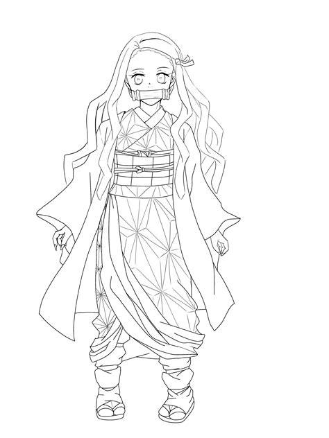 Nezuko (line art) - ibisPaint