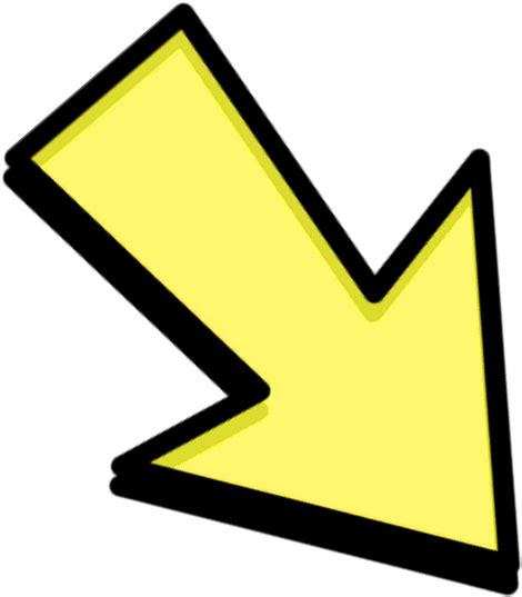 Download HD Yellow Arrow Transparent Background Transparent Yellow ...