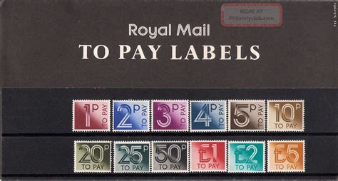 Gb 1982 Royal Mail To Pay Labels Postage Due Presentation Pack 135