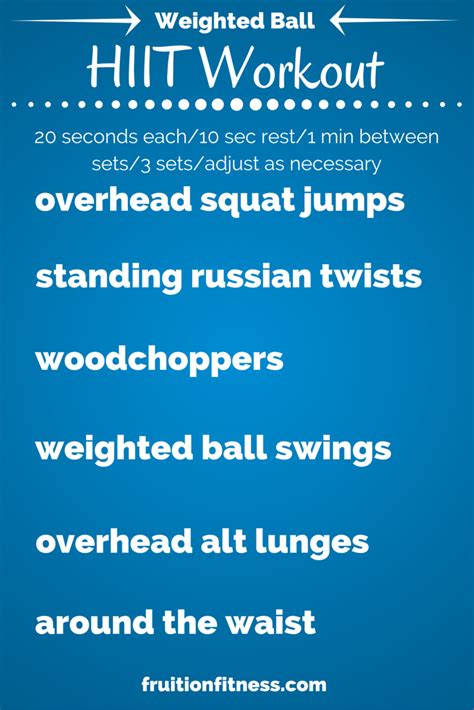 Body Burning Weighted Ball HIIT Workout - Fruition Fitness