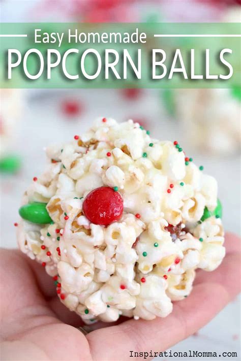 Easy Popcorn Balls - Inspirational Momma