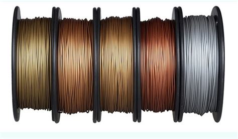 Metal Filament for 3D Printer – Metallic Filament 30% Metal Content Filaments – Copper Brass ...