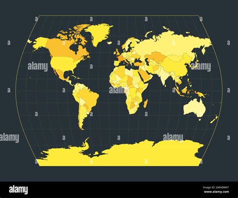 World Map. John Muir's Times projection. Futuristic world illustration for your infographic ...