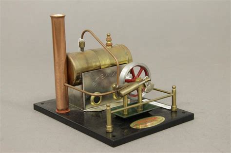 A stationary steam engine by Steam Co, Australia. In original ...