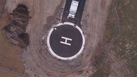 Helipad construction - start to finish - YouTube