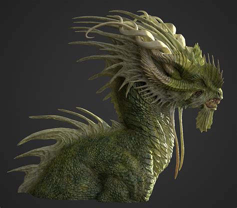 ArtStation - Green dragon [Concept by Allison Theus]