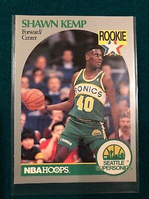 NBA Hoops Shawn Kemp Rookie Card 1990 | eBay