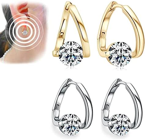 Magnetic Therapy Earrings for Girls (Gold+Silver) : Amazon.ca: Health & Personal Care