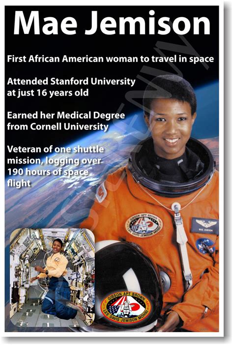 Mae Jemison - NEW NASA African American Astronaut Space Poster (fp360)