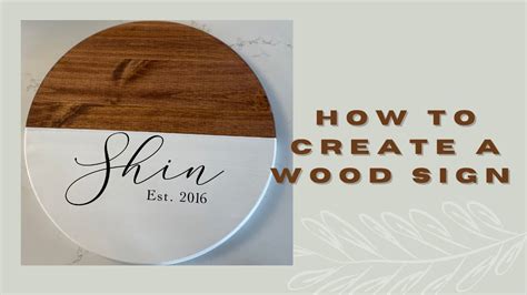 DIY Wood Round Sign | Cricut Maker| How to make a Wood sign - YouTube