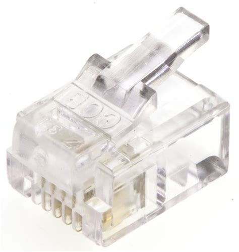 MHRJ116P4CR MH Connectors | MH Connectors MHRJ Series Male RJ14 Connector, Cable Mount | 821 ...