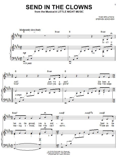 Send In The Clowns | Sheet Music Direct