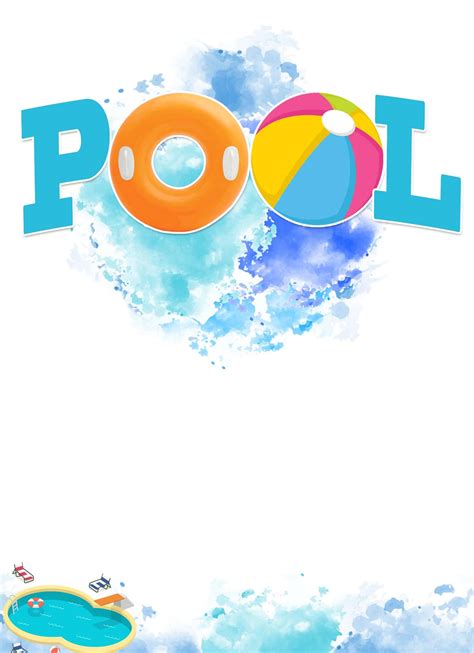 Download Text Graphics Pool Party Background | Wallpapers.com