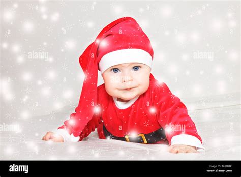 Baby Santa Claus Stock Photo - Alamy