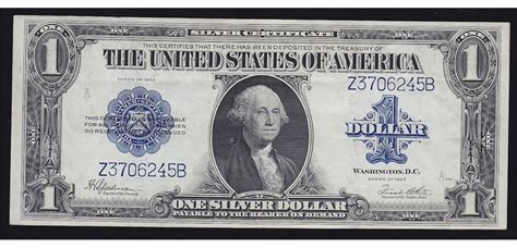 1923 USA Silver Certificate $1