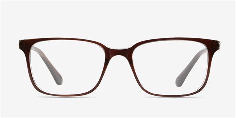 November Rectangle Brown Clear Full Rim Eyeglasses | Eyebuydirect