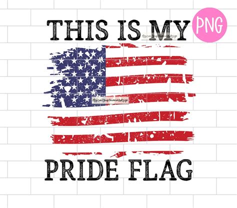 This is My Pride Flag Png American Flag America 4th of July - Etsy