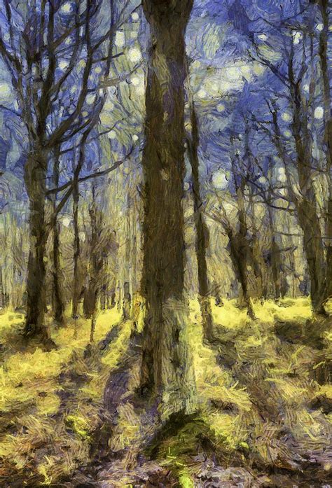 Vincent Van Gogh Forest Art Mixed Media by David Pyatt - Pixels