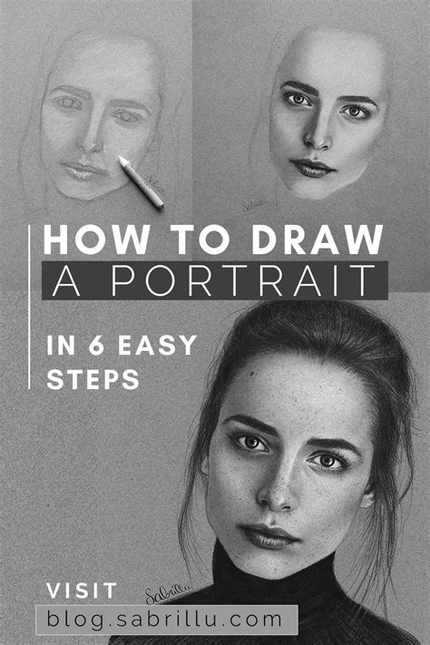 Learn how to Draw a Portrait | Portraiture drawing, Portrait drawing tips, Portrait drawing