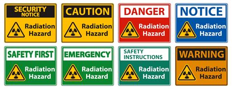 Radiation Hazard Symbol Sign Isolate On White Background,Vector ...