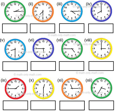 Telling Time Worksheet For 3rd Grade