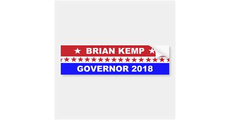 Brian Kemp Governor Georgia 2018 Bumper Sticker | Zazzle