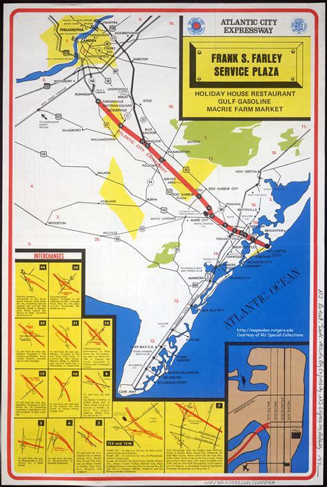 1970's Atlantic City Expressway Map [OS] [1773x2644] : r/MapPorn