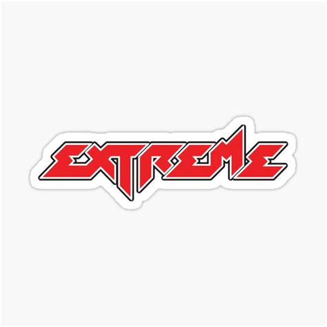 "extreme band logo Classic " Sticker for Sale by whittybimler2 | Redbubble