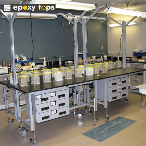 Adaptable Laboratory Workbench With Phenolic Resin - Epoxytops