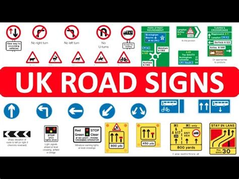 ROAD SIGNS IN THE UK 🚗| Learn all the road signs with pictures - YouTube