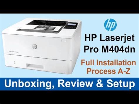 HP LaserJet Pro M404dn Wireless Printer unboxing, Review and setup Feb ...