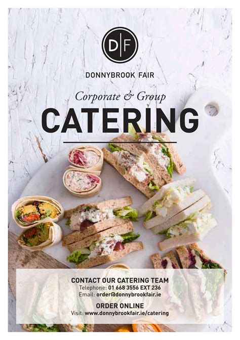 DF Corporate & Group Catering Brochure 2018 by Donnybrook Fair - Issuu