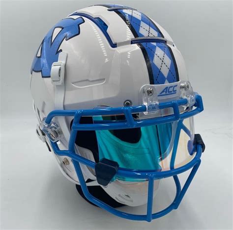 SHOC Clear Sky 1.0 Schutt F7 University of North Carolina Tarheels Football Helmet | North ...