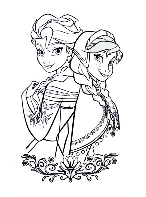 Frozen free to color for kids - Frozen Kids Coloring Pages