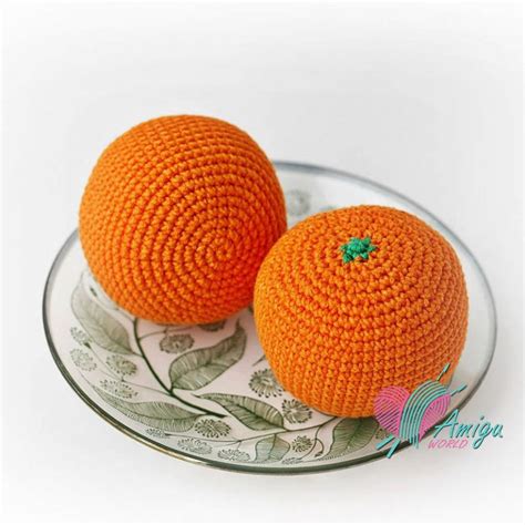 Orange amigurumi crochet pattern