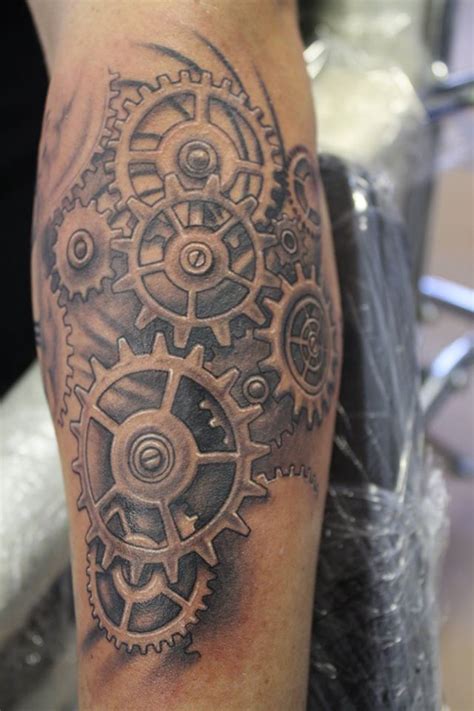 Gear tattoo | Gear tattoo, Mechanic tattoo, Tattoos for guys