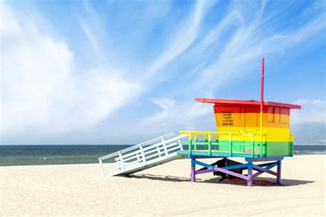 Lifeguard Towers at Will Rogers Beach to be Painted with Pride Colors - Palisades News