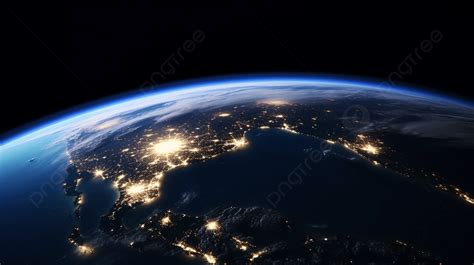 America At Night At Nasa Planet Earth On Earth Elements Furnished By Nasa Background, Earth ...