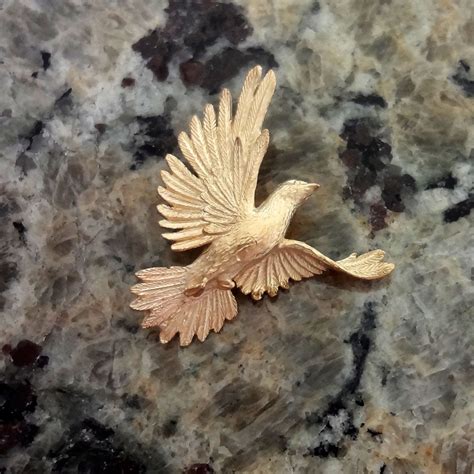 Dove pendant charm Silver 14k gold Realistic bird jewelry Handmade USA best – All Animal Jewelry