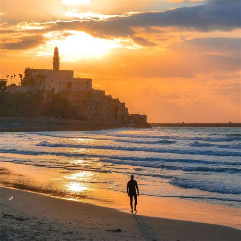 Alma beach, Jaffa, Tel Aviv, Israel