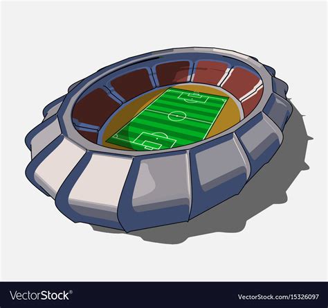 Football stadium Royalty Free Vector Image - VectorStock