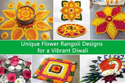 Unique Flower Rangoli Designs for a Vibrant Diwali | Plants Information