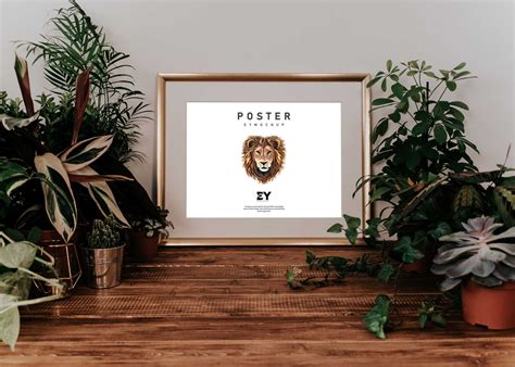 Free New Horizontal Gold Frame Poster Mockup | Poster frame, Poster mockup, Chalkboard print