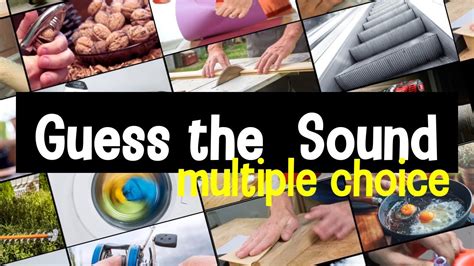 Guess the Sound | 20 Sounds to Guess | Multiple Choice - YouTube