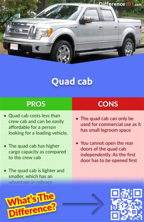 Quad cab vs. Crew cab: 7 Key Differences, Similarities and Pros & Cons | Difference 101