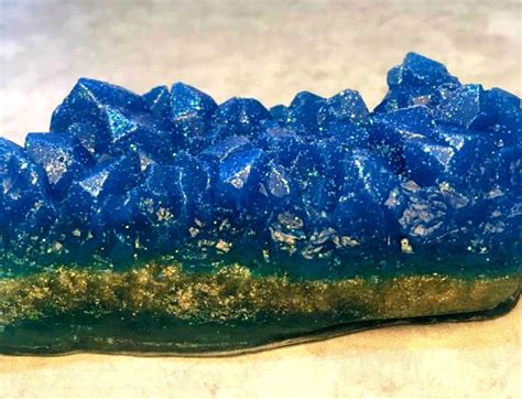 Sapphire Blue Geode Crystal Mineral Gemstone Rock Soap FREE - Etsy